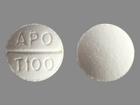 APO T100: Trazodone Hydrochloride 100 mg Oral Tablet