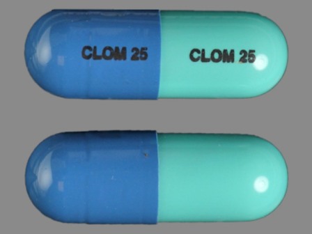 CLOM25: (60429-287) Clomipramine Hydrochloride 25 mg Oral Capsule by American Health Packaging