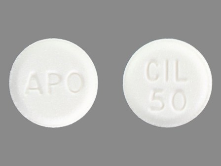 APO CIL 50: (60429-362) Cilostazol 50 mg Oral Tablet by American Health Packaging