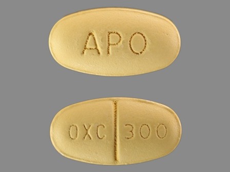 OXC 300 APO: (60429-365) Oxcarbazepine 300 mg Oral Tablet by Golden State Medical Supply, Inc.
