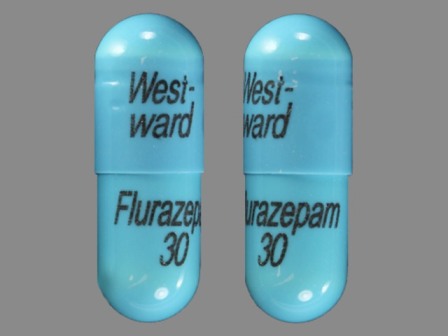 West ward Flurazepam 30: (60429-543) Flurazepam Hydrochloride 30 mg Oral Capsule by Golden State Medical Supply, Inc.