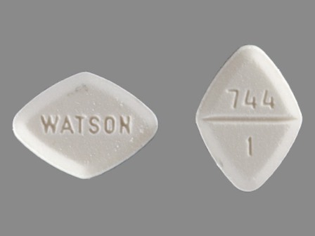 WATSON 744 1: (60429-566) Estazolam 1 mg Oral Tablet by Golden State Medical Supply, Inc.