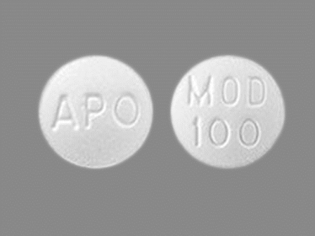 MOD 100 APO: (60429-581) Modafinil 100 mg/1 Oral Tablet by Golden State Medical Supply, Inc.