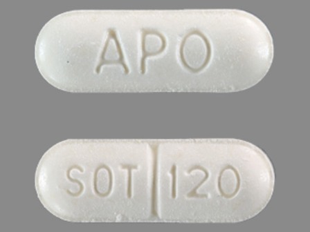 APO SOT 120: (60429-749) Sotalol Hydrochloride 120 mg Oral Tablet by Bryant Ranch Prepack