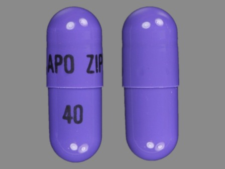 APO ZIP 40: (60429-766) Ziprasidone (As Ziprasidone Hydrochloride Monohydrate) 40 mg Oral Capsule by Golden State Medical Supply, Inc.