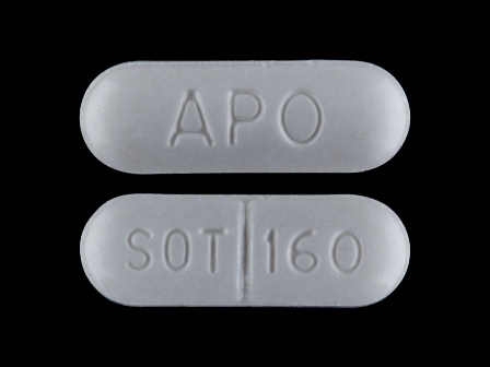 APO SOT 160: (60505-0081) Sotalol Hydrochloride 160 mg Oral Tablet by Apotex Corp.