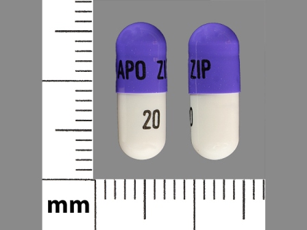 APO ZIP 20: (60505-2528) Ziprasidone (As Ziprasidone Hydrochloride Monohydrate) 20 mg Oral Capsule by Apotex Corp.