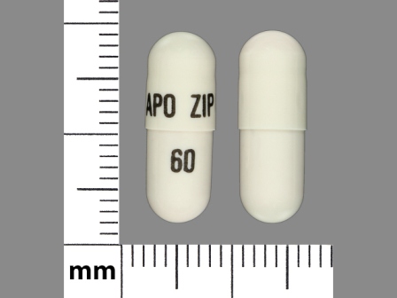 APO ZIP 60: (60505-2530) Ziprasidone (As Ziprasidone Hydrochloride Monohydrate) 60 mg Oral Capsule by Apotex Corp.