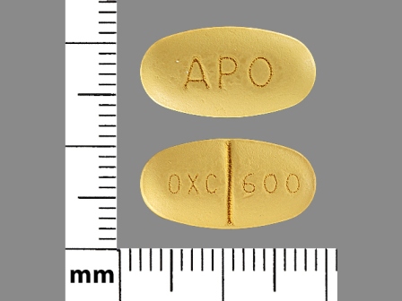 OXC 600 APO: (60505-2536) Oxcarbazepine 600 mg Oral Tablet by Apotex Corp.