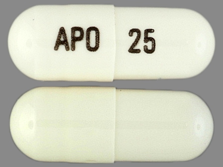 APO 25: Zonisamide 25 mg Oral Capsule