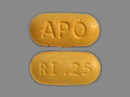 APO RI 25: (60505-2584) Risperidone 0.25 mg Oral Tablet by Apotex Corp