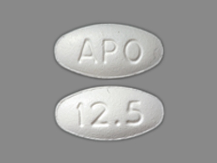 APO 125: (60505-2608) Carvedilol 12.5 mg Oral Tablet by Apotex Corp.