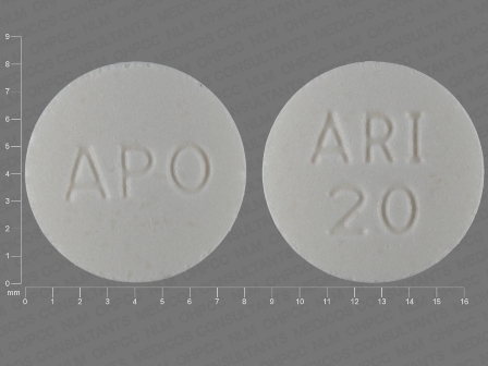 ARI 20 APO: (60505-2676) Aripiprazole 20 mg Oral Tablet by Aphena Pharma Solutions - Tennessee, LLC
