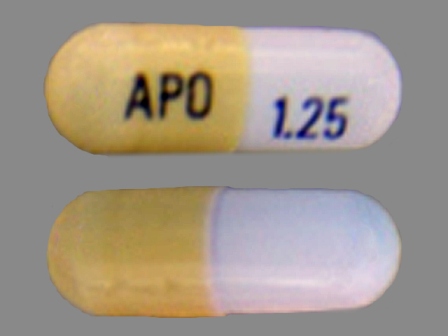 APO 1 25: (60505-2875) Ramipril 1.25 mg Oral Capsule by Apotex Corp.