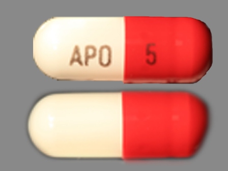 APO 5 red and white capsule