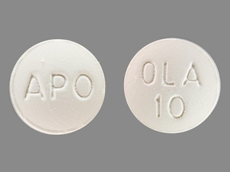 APO OLA 10: (60505-3113) Olanzapine 10 mg Oral Tablet by Apotex Corp. APO OLA 10: (60505-3113) Olanzapine 10 mg Oral Tablet by Apotex Corp.