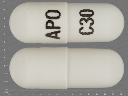 APO C30: (60505-3145) Cevimeline (As Cevimeline Hydrochloride) 30 mg Oral Capsule by Apotex Corp.