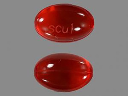 SCU1: (60687-129) Docusate Sodium 100 mg Oral Capsule, Liquid Filled by American Health Packaging