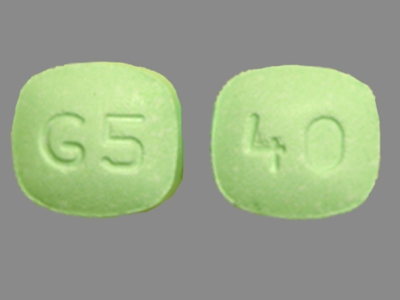 G5 40: (60687-190) Pravastatin Sodium 40 mg Oral Tablet by Blenheim Pharmacal, Inc.