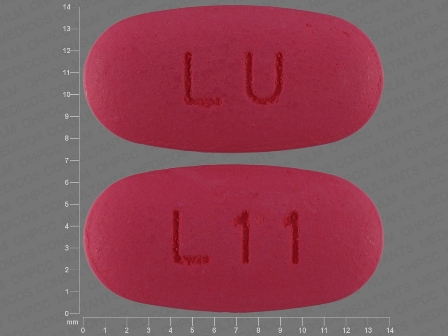 LU L11: (60687-282) Azithromycin Monohydrate 250 mg Oral Tablet by Cardinal Health