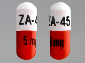 ZA 45 5mg: (60687-343) Ramipril 5 mg Oral Capsule by Cadila Healthcare Limited
