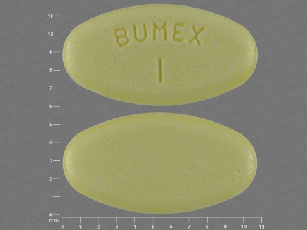 BUMEX 1: (60687-384) Bumetanide 1 mg Oral Tablet by Paragon Enterprises, Inc