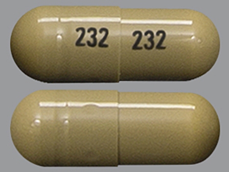 232: (60687-472) Nitrofurantoin 50 mg Oral Capsule by American Health Packaging