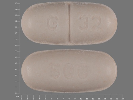G 32 500: Naproxen 500 mg Oral Tablet
