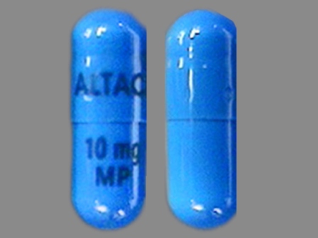 Altace 10 mg MP: (61570-120) Altace 10 mg Oral Capsule by Pfizer Laboratories Div Pfizer Inc