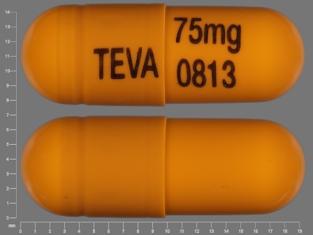 TEVA 75mg 0813: (61786-020) Nortriptyline Hydrochloride 75 mg Oral Capsule by Remedyrepack Inc.