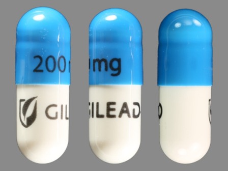 200mg GILEAD: (61958-0601) Emtriva 200 mg Oral Capsule by Remedyrepack Inc.