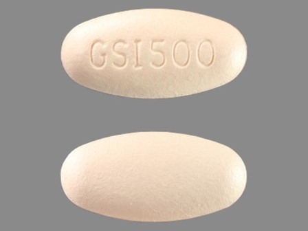 GSI500: (61958-1003) Ranexa 500 mg 12 Hr Extended Release Tablet by Gilead Sciences, Inc.