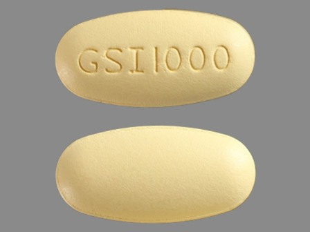 GSI1000: (61958-1004) Ranexa 1000 mg 12 Hr Extended Release Tablet by Gilead Sciences, Inc.