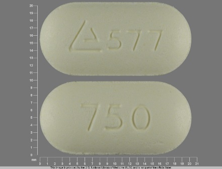 577 750: (62037-577) Metformin Hydrochloride 750 mg 24 Hr Extended Release Tablet by Watson Pharma, Inc.