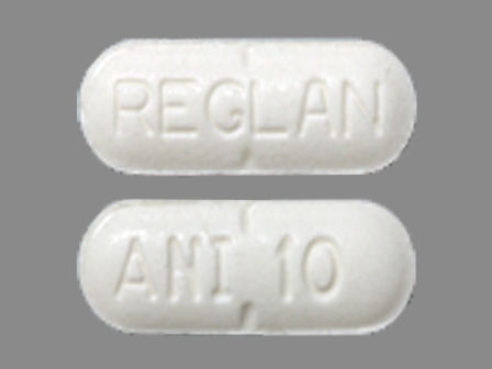 REGLAN ANI10: (62559-166) Reglan 10 mg Oral Tablet by Anip Acquisition Company