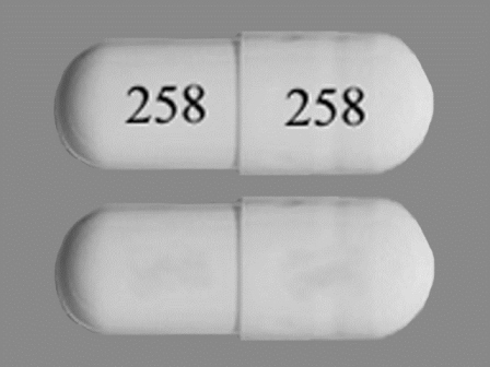 258 258: (62756-258) Zonisamide 25 mg Oral Capsule by Bryant Ranch Prepack