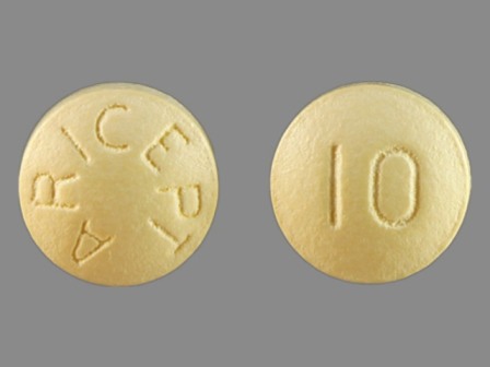 10 ARICEPT: (62856-246) Aricept 10 mg Oral Tablet by Physicians Total Care, Inc.
