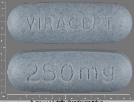 VIRACEPT 250 mg: (63010-010) Viracept 250 mg Oral Tablet by H.j. Harkins Company, Inc.