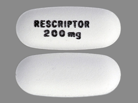 RESCRIPTOR 200 mg: (63010-021) Rescriptor 200 mg Oral Tablet by Pharmacia and Upjohn Company