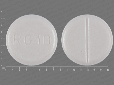 RG10: (63304-539) Allopurinol 100 mg Oral Tablet by Remedyrepack Inc.