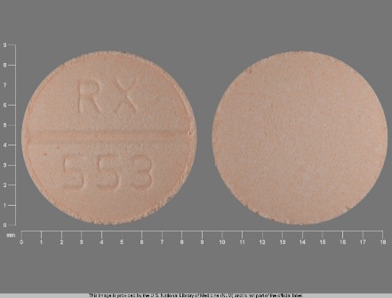 RX 553: (63304-553) Clorazepate Dipotassium 7.5 mg Oral Tablet by Bryant Ranch Prepack
