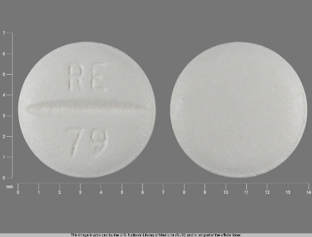 RE 79: (63304-579) Metoprolol Tartrate 25 mg (Metoprolol Succinate 23.75 mg) Oral Tablet by Unit Dose Services
