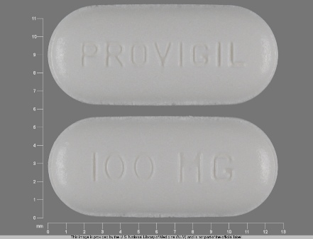 PROVIGIL 100 MG: (63459-101) Provigil 100 mg Oral Tablet by Bryant Ranch Prepack