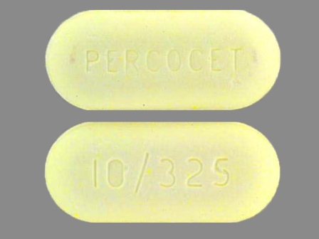 PERCOCET 10 325: (63481-629) Percocet 10/325 Oral Tablet by Endo Pharmaceuticals