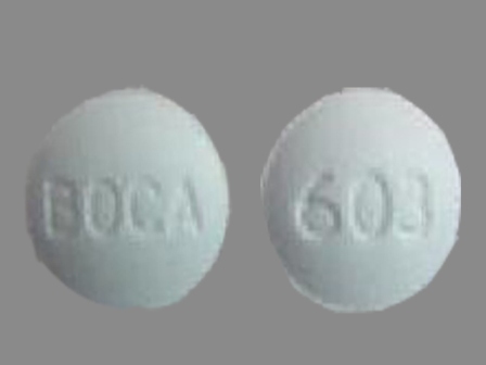 BOCA 603: (64376-603) Methscopolamine 2.5 mg Oral Tablet by Boca Pharmacal, LLC