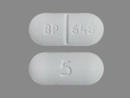 BP 648 5: (64376-648) Apap 300 mg / Hydrocodone Bitartrate 5 mg Oral Tablet by Boca Pharmacal, LLC