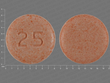 25: (64380-734) Hydralazine Hydrochloride 25 mg Oral Tablet by Remedyrepack Inc.