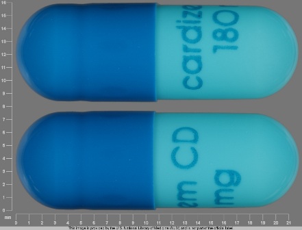 cardizem CD 180 mg: (64455-796) 24 Hr Cardizem 180 mg Extended Release Capsule by Bta Pharmaceuticals Inc.