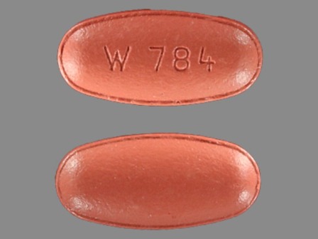 W784: (64679-784) Carbidopa 25 mg / Entacapone 200 mg / L-dopa 100 mg Oral Tablet by Wockhardt Limited