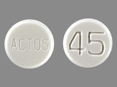 ACTOS 45: (64764-451) Actos 45 mg Oral Tablet by Physicians Total Care, Inc.